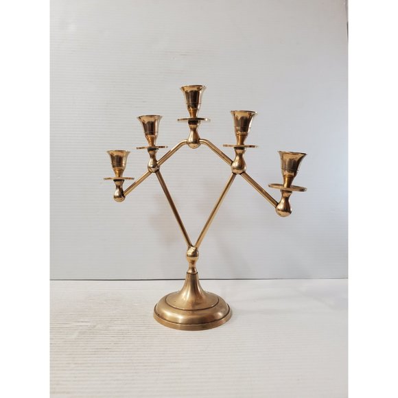 Vintage candelabra candle holders/ 5 arm candelabras/ candelabra perfect for - Picture 4 of 10